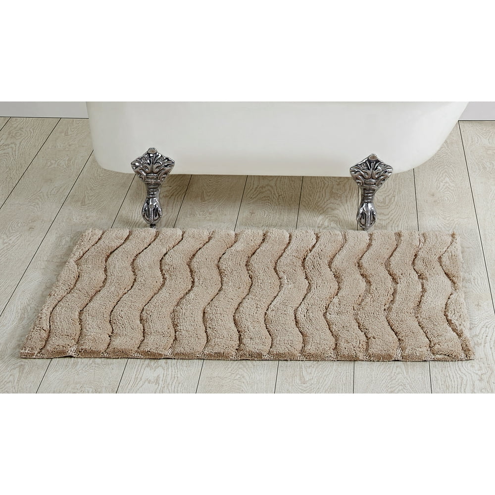 Better Trends Indulgence Tufted Bath Mat Rug 100 Ring Spun Cotton, 27