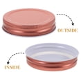 thumbnail image 4 of BRIGHTFUFU 12pcs Round Lids for Jars Leak-proof Metal Lids Airtight Jars Lids Replacement Jar Supply, 4 of 8