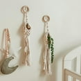thumbnail image 1 of Handmade Woven Cotton Macrame Plant Hanger Hanging Basket Wall Mounted Flower Pot Accessories Indoor Garden Supplies 1PC, 1 of 7