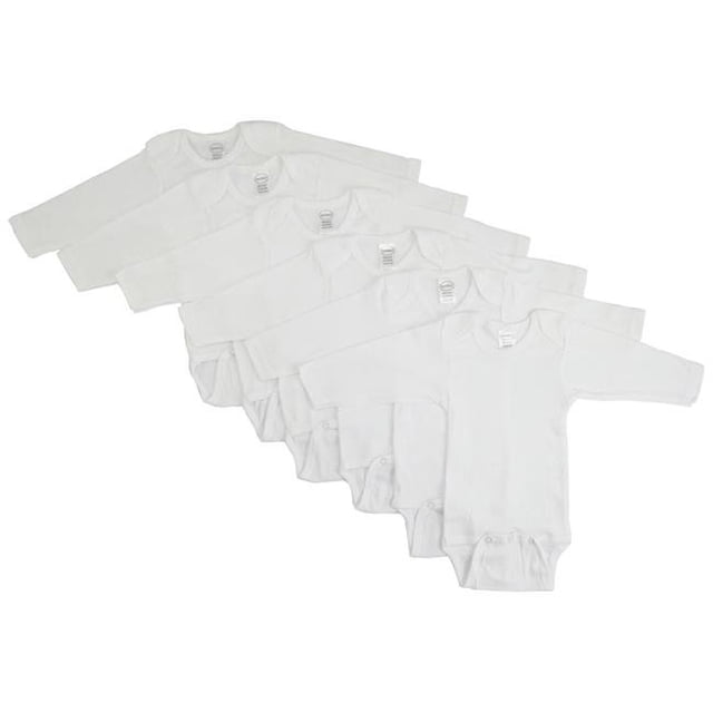 CS-009NB-009NB Long Sleeve, White - Newborn