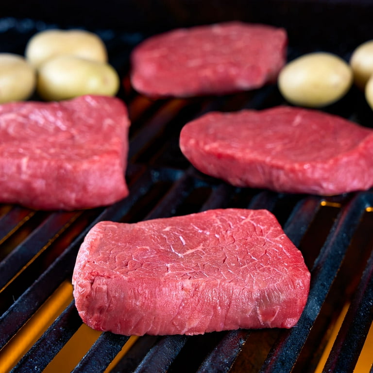 Top Sirloin Beef Steak, 4 or 6 per Tray, Family Pack, Fresh, 1.2 - 2.0 lb