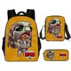 thumbnail image 1 of Mochila de anime de 3 piezas, mochila escolar ligera e impermeable para estudiantes, mochila de viaje, 1 of 5