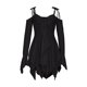 thumbnail image 1 of HH Gl6696 Women's Clothing Pleating Halloween Performance Wear Y2g Irregular Spaghetti-Strap Dress, 1 of 1