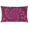 thumbnail image 1 of RYLABLUE Berry Pink Glossy Spiral New Pillow Case 20x30 inches, 1 of 1