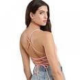 thumbnail image 3 of Crop Tops pour Femmes Aguichant Dos Nu Crop Top Noir, 3 of 7