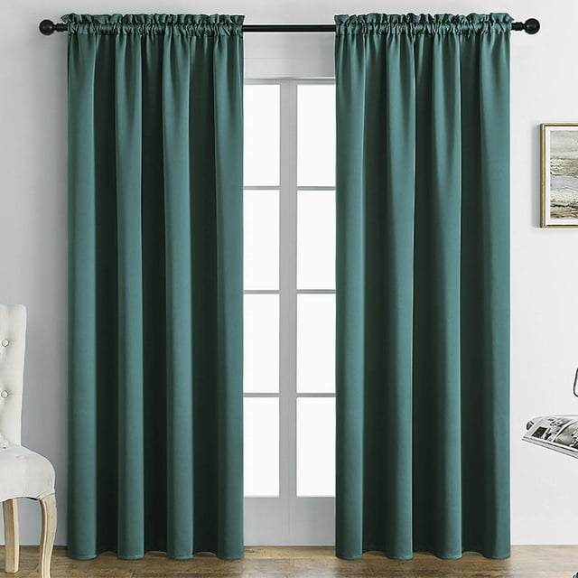 Birdeem Rideaux Occultants pour Chambre, Insonorisants et Réduisant le Bruit, Conception à Passe-Tringle Panneaux Élégants, Taille 63 Pouces de Large par 52 de Haut (Rideau Monobloc)