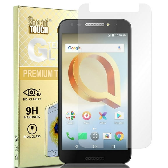 Tempered Glass for Jitterbug Smart2, Nakedcellphone 9H Hard Clear Screen Protector Guard [Crack Saver] for GreatCall Jitterbug Smart2 Phone (5049SJBS2, Smart-2)