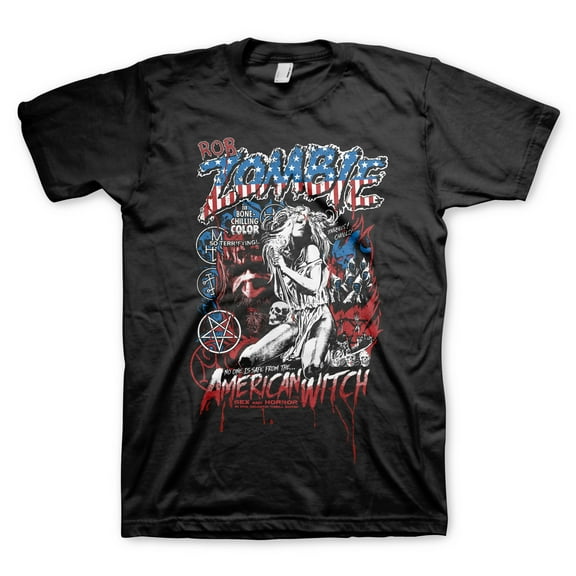 Rob Zombie Men's American Witch T-Shirt Large | Officially Licensed Merchandise