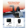 thumbnail image 2 of VEVOR Diesel Air Heater Controller, DC5V Universal Diesel Air Heater Controller Thermostat Switch, Parking Heaters Controllers with LCD Display and Remote Control, Fits for 2KW/5KW/8KW Diesels Heaters, 2 of 9