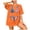 Orange, variant on Womens Oversized Summer T-Shirts Plus Size Short Sleeves 4th of July Shirts USA Shirt (Orange, XXL)