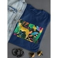 thumbnail image 3 of Cheetah Kingdom Collection. A T-Shirt Women -June Erica Vess Designs, Female 5X-Large, 3 of 4