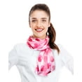 thumbnail image 3 of CBC Crown Bubble Hearts Valentines Day Theme 13" x 60" Silk Feeling Scarf, 3 of 4