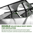 thumbnail image 6 of VEIKOUS 16' x 8' Outdoor Greenhouse, Walk-in Polycarbonate Greenhouse W/ Aluminum Frame, Lockable Door and 2 Roof Vents, 6 of 10