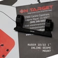 thumbnail image 5 of Monstrum Dual Ring Scope Mount | Compatible with Ruger 10/22 | 1 Inch Diameter | Inline Rings, 5 of 6
