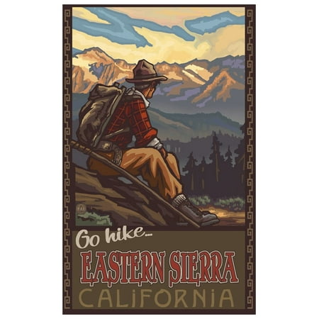 Go Hike East Sierra California Giclee Art Print Poster by Paul A. Lanquist (12