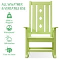 thumbnail image 6 of GONICHA Oversized Rocking Chair, Outdoor Rocking Chair for Adults, All Weather Resistant Porch Rocker for Lawn Garden,Green, 6 of 6
