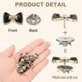 thumbnail image 3 of 10 Conjuntos de Botones de Perlas, Botones de Perlas de 11.5 mm Sin Coser, Broches Desmontables para Sombreros, Ropa, Abrigos (Blanco), 3 of 7