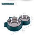 thumbnail image 5 of Comedero para gatos, comedero para perros de acero inoxidable, juego de comederos para gatos, comedero para mascotas, comedero para perros antideslizante Ormromra LF-0673, 5 of 5
