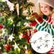thumbnail image 2 of Paquete de 6 Accesorios de Adorno Colgante Inteprter para Árbol de Navidad Plástico Plata, 2 of 6