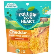 Follow Your Heart Gluten Free, Vegan, Shredded Cheddar Style Dairy Free Cheese, 7 oz Pack