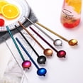 thumbnail image 4 of Shisuyan Rose Gold Stainless Steel Spoon Straw Office Use 1Set 7.6 x 2.4 x 0.4In, 4 of 9