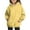 Yellow, variant on Kids Hooded Sweatshirt with Playful Dot Print Cozy Pullover Long Sleeve Casual Top for Boys and Girls Youth Hoodie