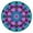 Colorful Tie Dye, variant on Colorful Rainbow Tie Dye Spiral Pattern Round Fitted Tablecloth with Elastic Edge,Dining Table Cover Waterproof,Outdoor Round Tablecloth for Camping,Dining,Indoor and Outdoor