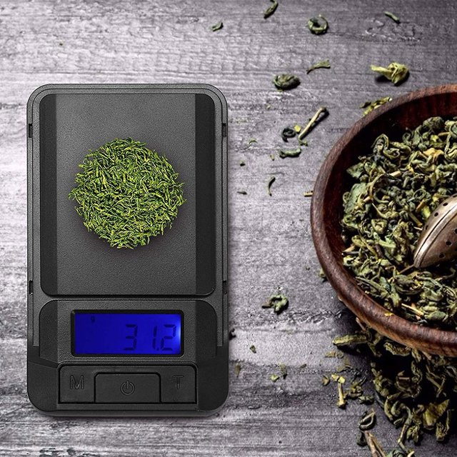 Báscula de alimentos portátil de 200 g x 0,01 g, báscula digital para alimentos, báscula de bolsillo, báscula de gramos, báscula digital para alimentos