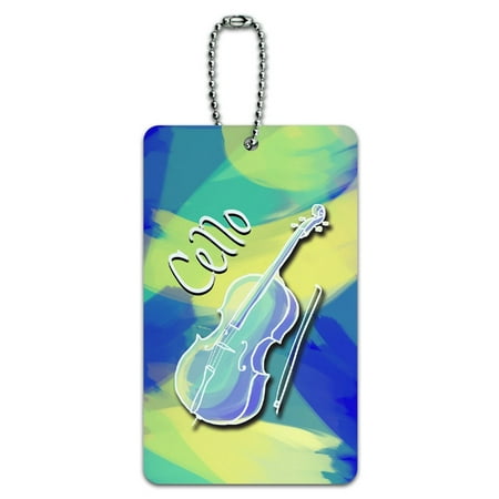 - Graphics and More Cello - Musical Instrument Music Strings Band Orchestra ID Card Luggage Tag