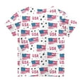thumbnail image 5 of FamilyThread Kids America Flag 4th of July Shirt Toddler Kids Boys Girls Patriotic USA Shirt, Red White and Blue Tee Top, 5 of 6