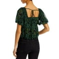 thumbnail image 2 of Free People Womens Penelope Printed Smocked Peplum Top, 2 of 2