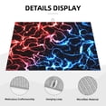 thumbnail image 3 of Honeii Red And Blue Lightning Print Kitchen Drying Mat Coffee Bar Mat Hide Stain Coffee Maker Mat for Countertops Coffee Pot Dish Drying Mat, 3 of 7