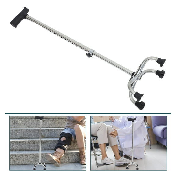 LOLIPPYY Black Walking Cane for Stability with Adjustable Height and Anti- Grip, and Support