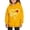 Yellow, variant on BaoFuBaoMei Lightweight Hoodie Boys Girls Valentines Heart Long Cuffed Sleeve Sweatshirt Tops Fleece Lined Loose Hooded Fall Clothing for School Party Classroom Celebration