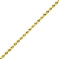 thumbnail image 2 of 14K Yellow Gold Hollow Rope Chain Necklace (5mm, 24 inch), 2 of 4