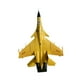 thumbnail image 1 of Avión de combate a escala 1/100, juguete conmemorativo de aviación, modelo de avión de alto nivel de detalle. Amarillo, 1 of 9