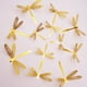 thumbnail image 5 of Pegatina de pared de libélula de imitación 3D, decoración para fiestas de bodas, textura de metal de PVC, pegatinas de pared de mariposas doradas y plateadas, decoración del hogar, 5 of 5