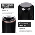 thumbnail image 3 of unbranded Black Portable Toothbrush Holder with Lid Cup Convenient Storage for Travel Business and Family Use, 3 of 6