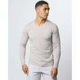thumbnail image 2 of Real Essentials 3 Pack: Men's Cotton Long Sleeve Crew Neck T-Shirt with Pocket - Soft Work Casual Jersey Tees (Big & Tall), 2 of 7
