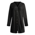 thumbnail image 6 of HWRETIE Fashion Women Solid Loose Long Sleeve Cardigan Coat,Blouse Lightweight Open Front Sweater Jacket Casual Layering Top for Women, 6 of 7