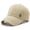 Khaki, variant on Unisex Curved Brim Washed Cotton Sport Cap Embossed Brim Letter Shield Patch Badge Wind Resistant Adjustable Sun Hat for Driving Training City Walks Camping & Everyday Casual Wear Army Green