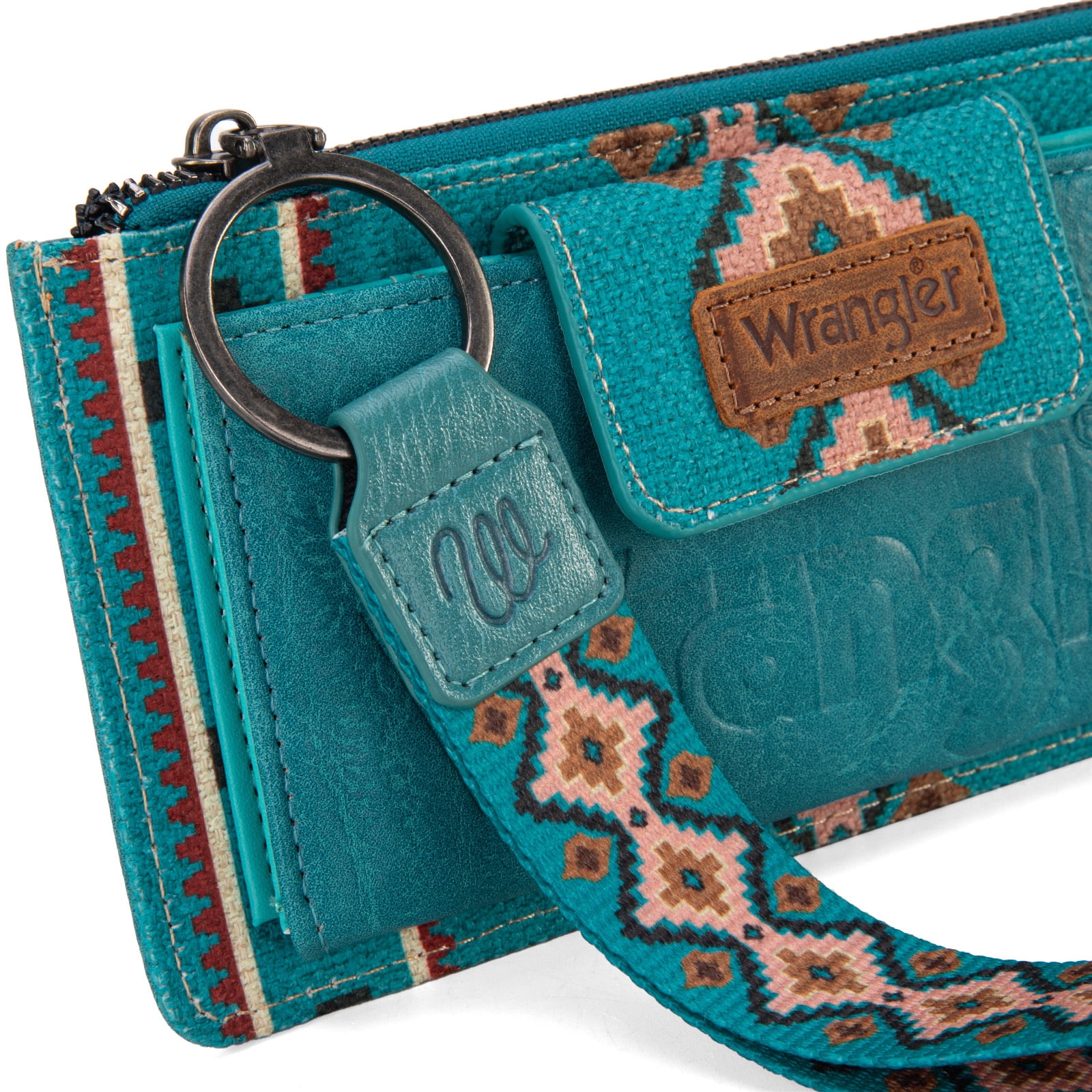Wrangler Purses for Women Western Clutch Purse Rfid Wallet Womens, Dark Turquoise