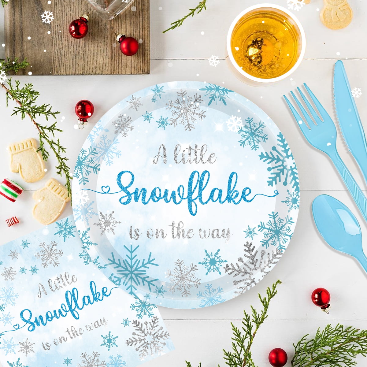 Christmas Paper Plates Christmas Tableware Dinnerware Christmas Party Supplies Disposable Plates Napkins Cups Cutlery Tablecloth Serve 16 Design1