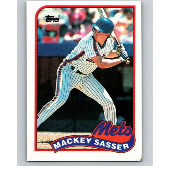 1989 Topps Baseball #457 Mackey Sasser  New York Mets