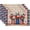 Floral Mason Jar, variant on Patriotic Star Stripe Placemats Set of 4 12x18 inch 4th of July Table Mats for Dining Linen Toile Place Mats Farmhouse Decorative Kitchen Mat for Outdoor Home Party