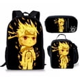 thumbnail image 2 of 3 in 1 anime backpack cartoon backpack Fashion Men Fashion Men Backpack for Outdoor Travel 3D Prints Casual bag, 2 of 10