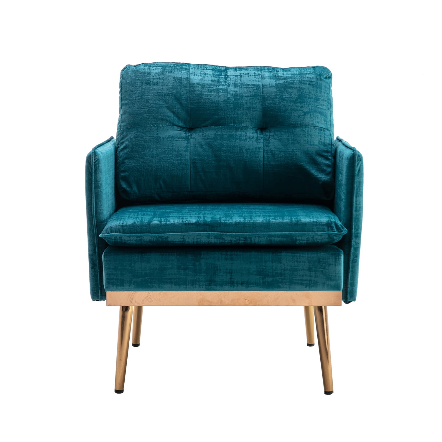 Kepooman Contemporary Lounge Chair, Leisure Sofa Chair with Armrests for Living Room, Bedroom, Blue - Green Kepooman Contemporary Lounge Chair, Leisure Sofa Chair with Armrests for Living Room, Bedroom, Blue - Green