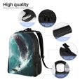 thumbnail image 5 of Haiem Surfing Shark Backpack - Stylish and Durable 15-inch Laptop Backpack with Waterproof Oxford Fabric, 5 of 8