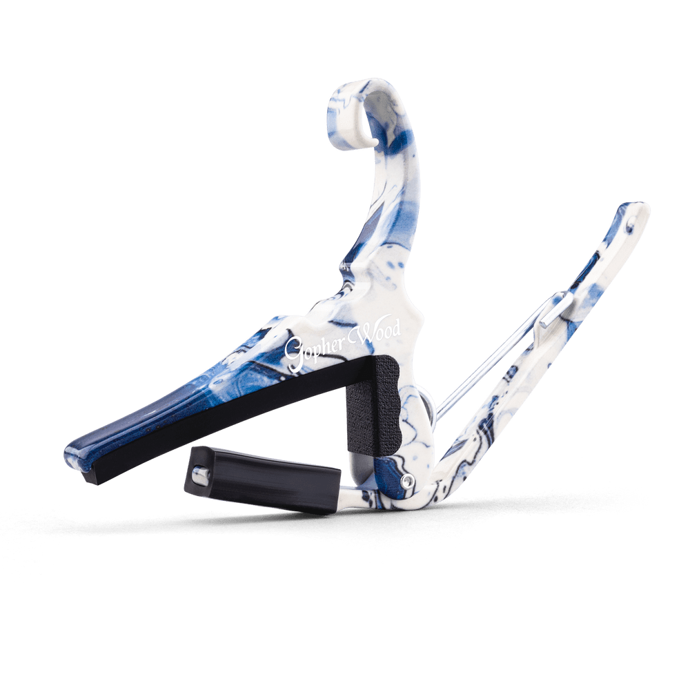 Kyser x Gopherwood Quick-Change Acoustic Guitar Capo White Porcelain
