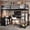 Black +  Twin, variant on Full Size Metal Loft Bed with L-Shaped Desk & Wardrobe - Storage Cubes & Shelves Included, Multifunctional Bed for Adults,Black